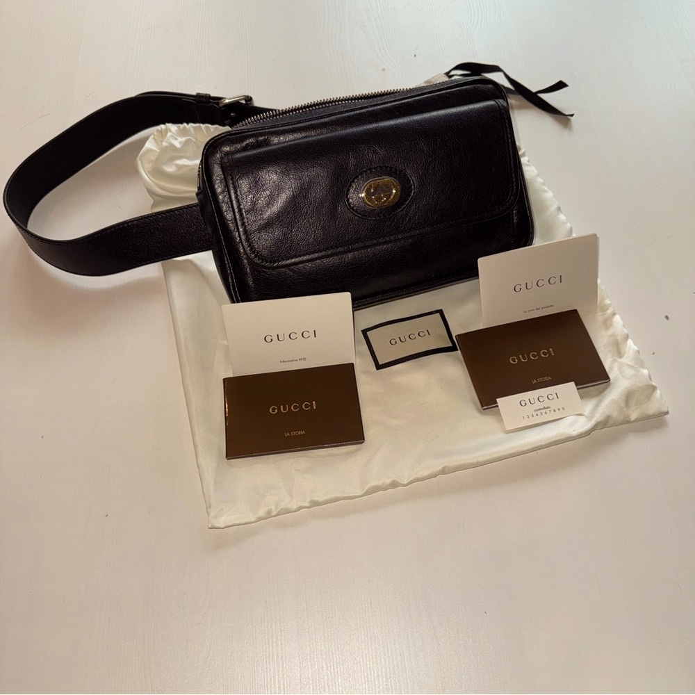 Gucci Morpheus Leather Belt Bag